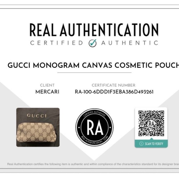 Gucci Monogram Canvas Cosmetic Pouch - Picture 11 of 11